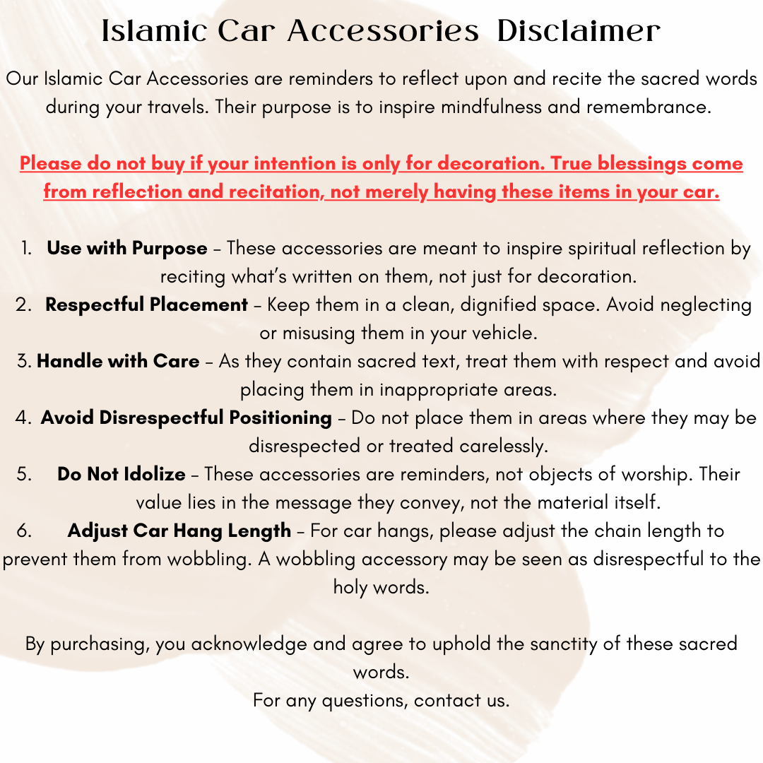 Islamic Car Stand - Safar Ki Dua