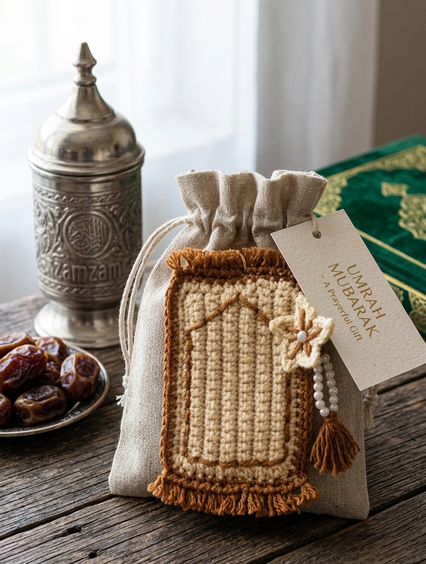 MINI HANDMADE PRAYER MAT KEYCHAIN