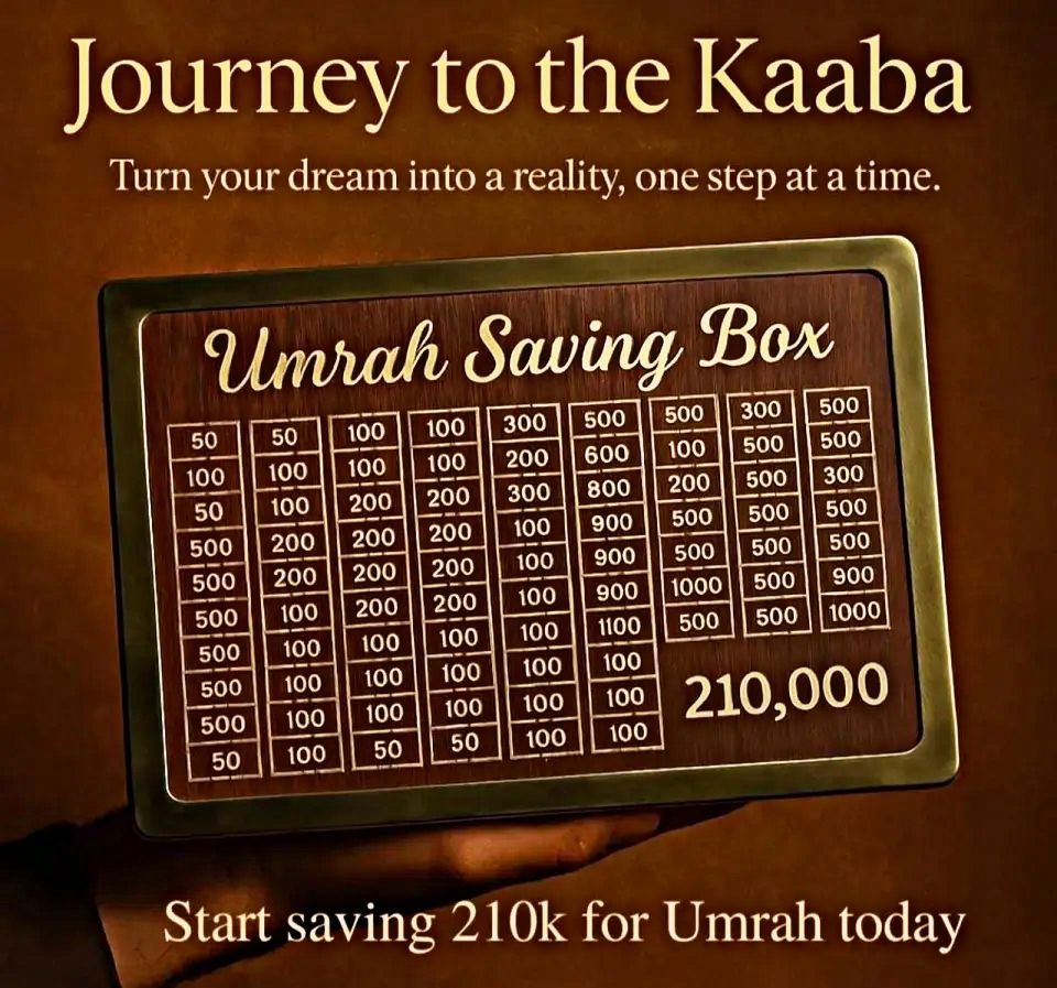 UMRAH SAVING BOX-280 DAYS OF SAVING FUND FOR UMRAH